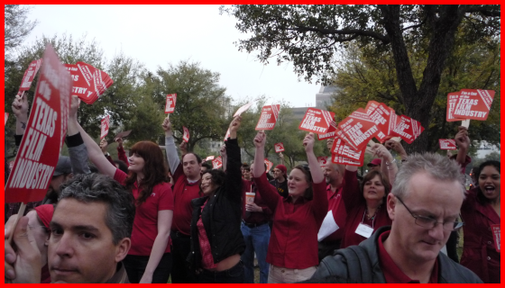 Crowd at TXMPA Lobby Day Cheer for HB 873
