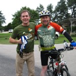 Receiving my medal from David Smith